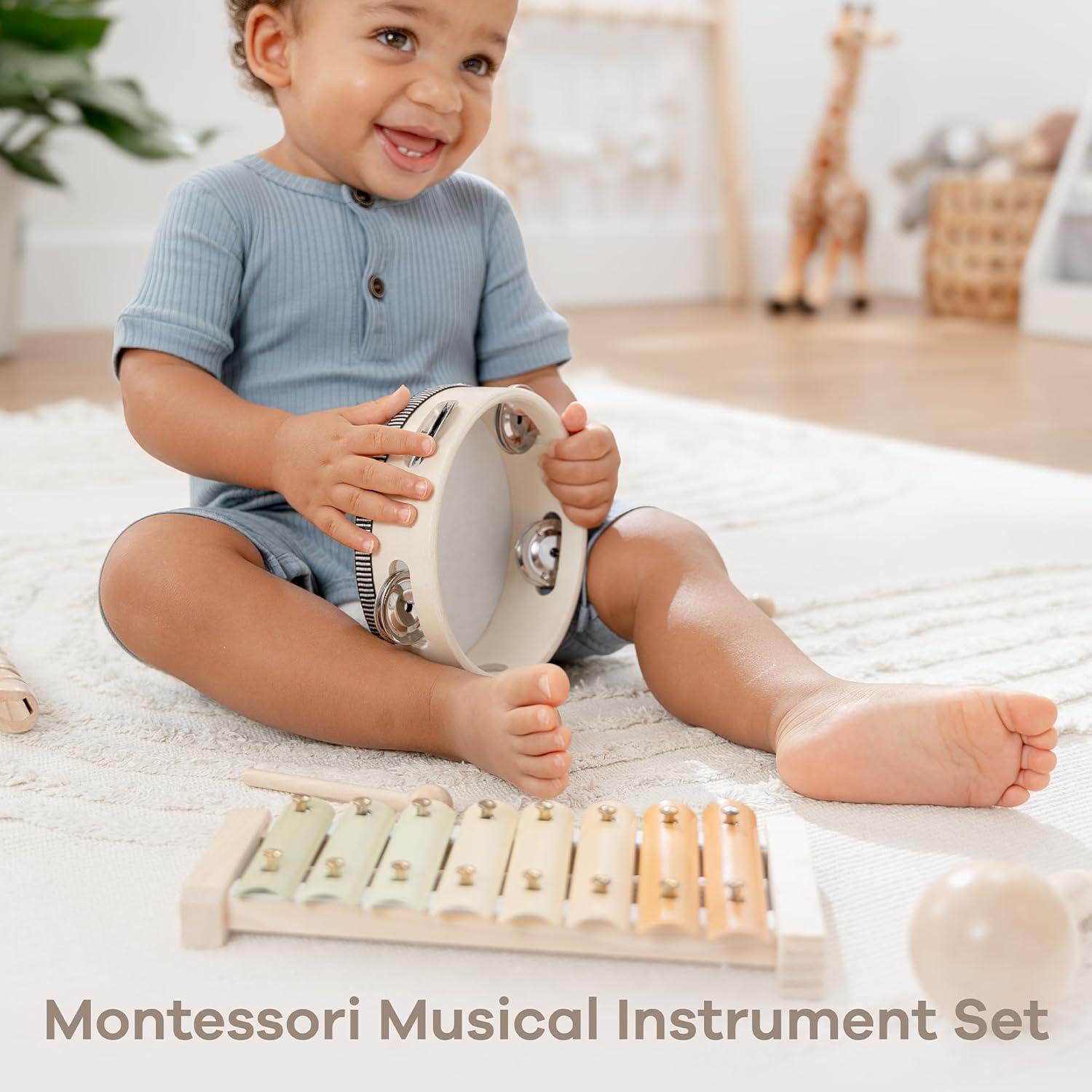 Conjunto de Instrumentos Musicales Comfy Cubs - 4 Piezas para Niños