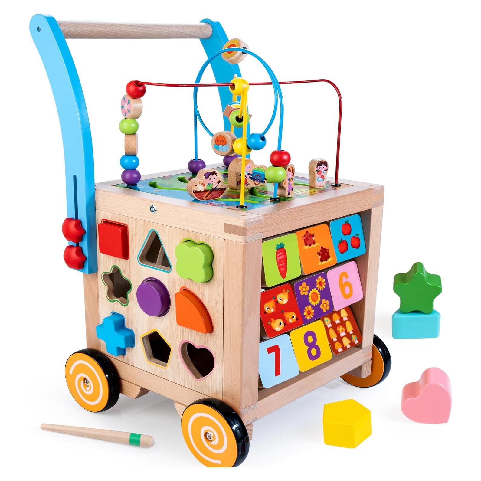 Andador de Madera Montessori ShenZhen 9 en 1 con Actividades