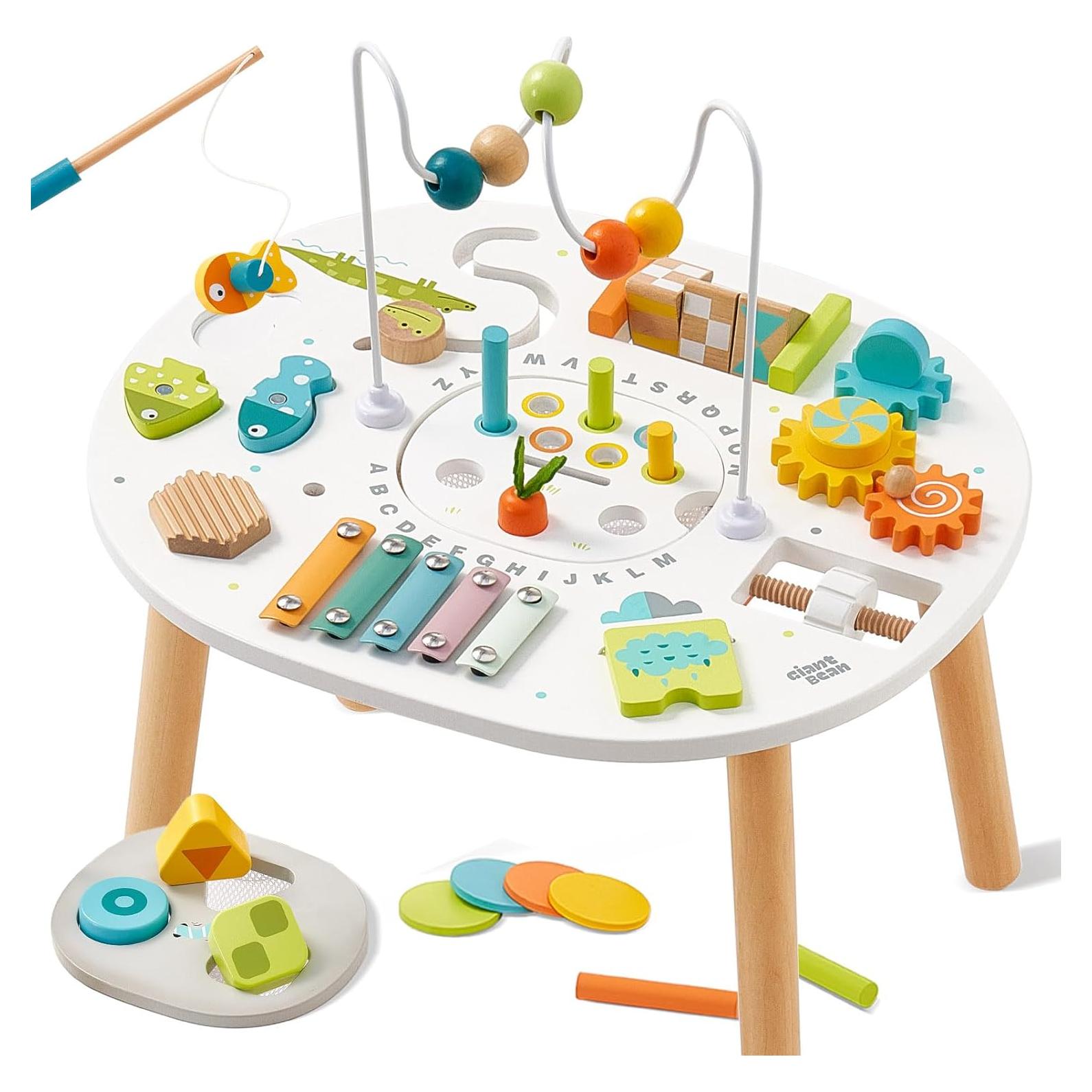 Mesa de Actividades de Madera Giantbean 11-en-1 Montessori