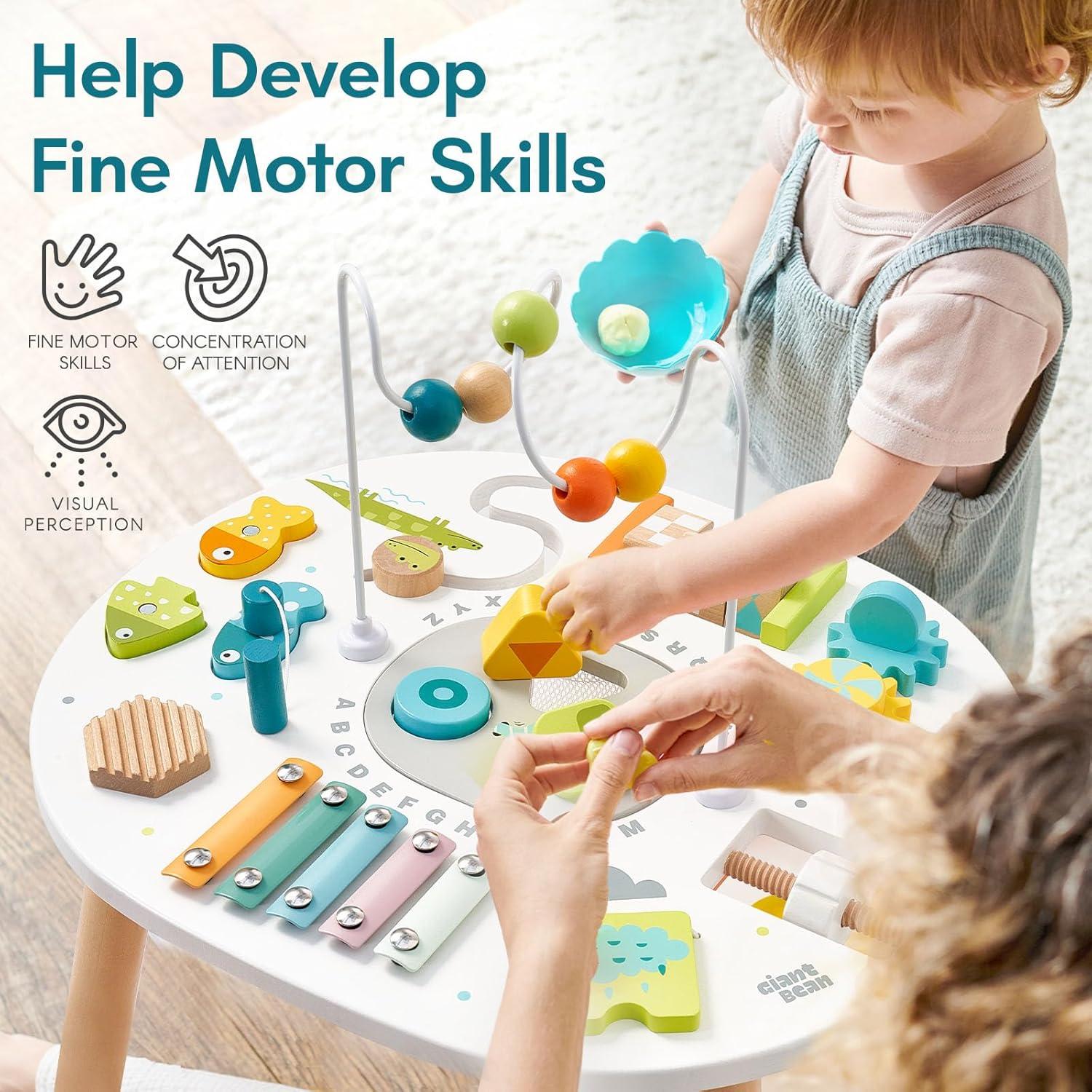 Mesa de Actividades de Madera Giantbean 11-en-1 Montessori