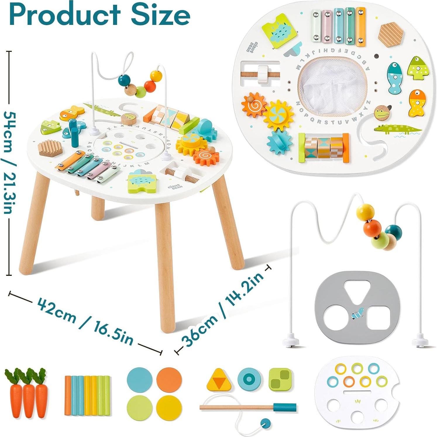 Mesa de Actividades de Madera Giantbean 11-en-1 Montessori
