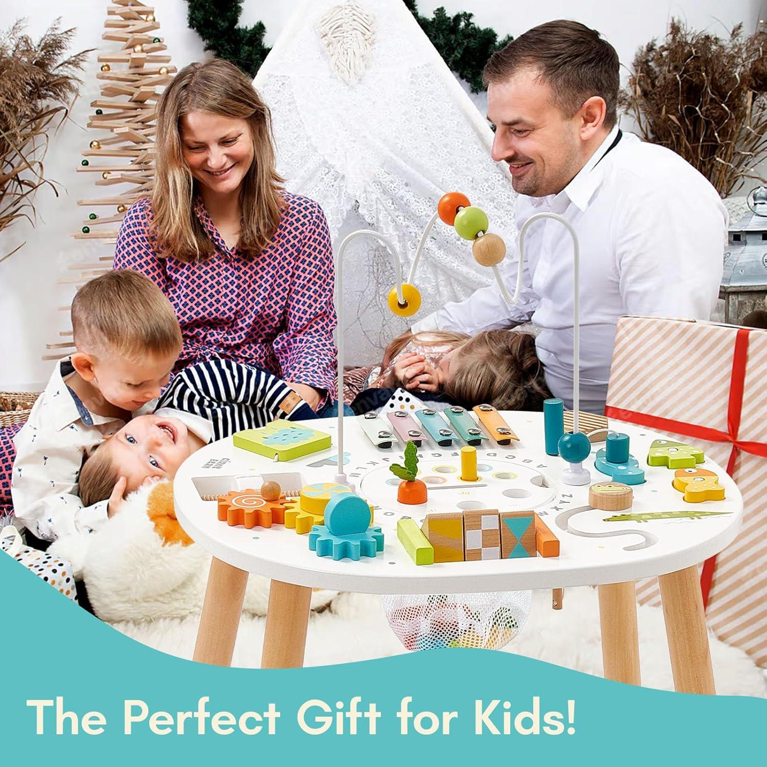 Mesa de Actividades de Madera Giantbean 11-en-1 Montessori