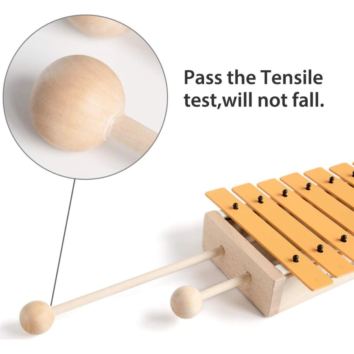 Xilófono de Madera MUSICUBE 13 Teclas para Niños 0.85 kg