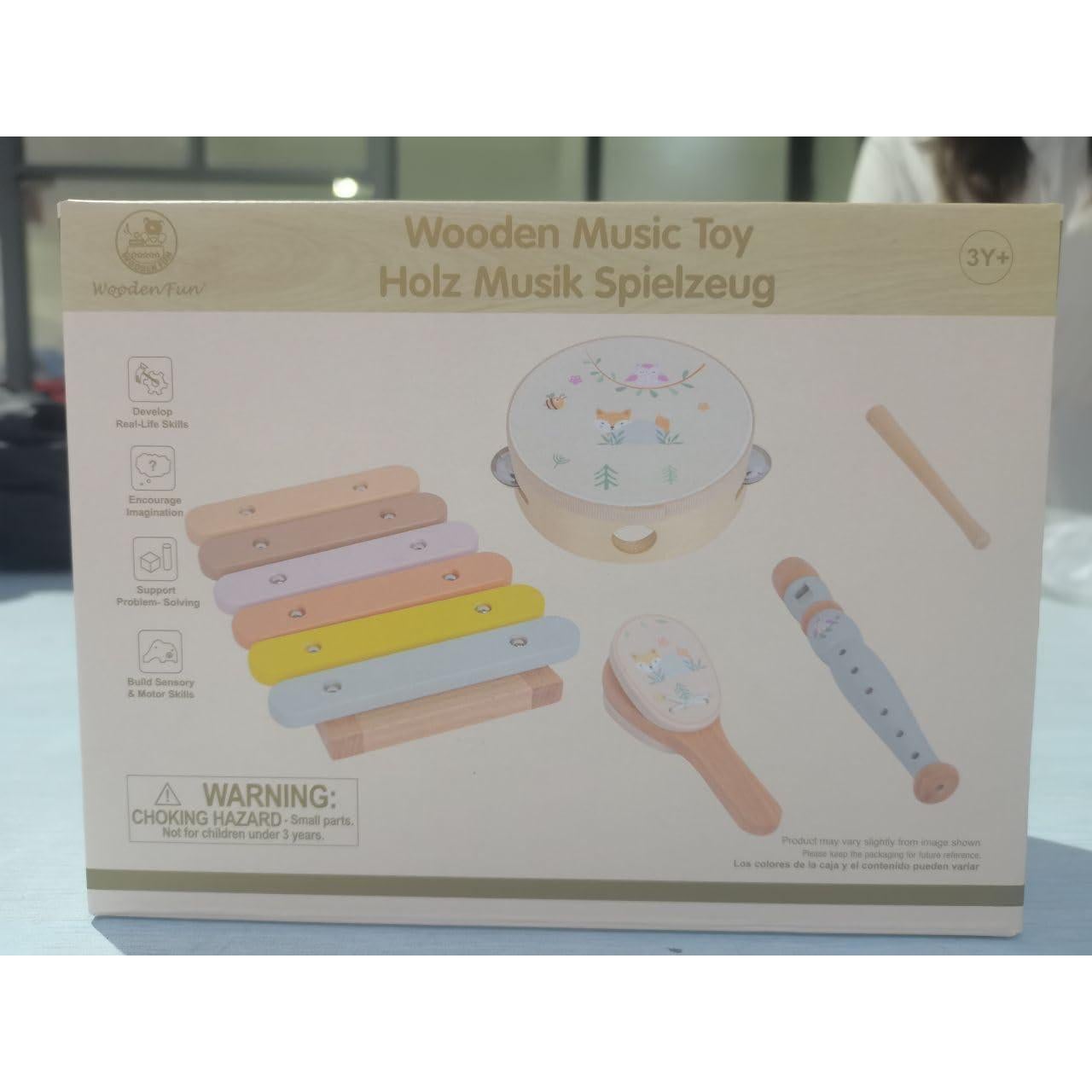 Juego de Instrumentos Musicales de Madera WOODENFUN para Niños
