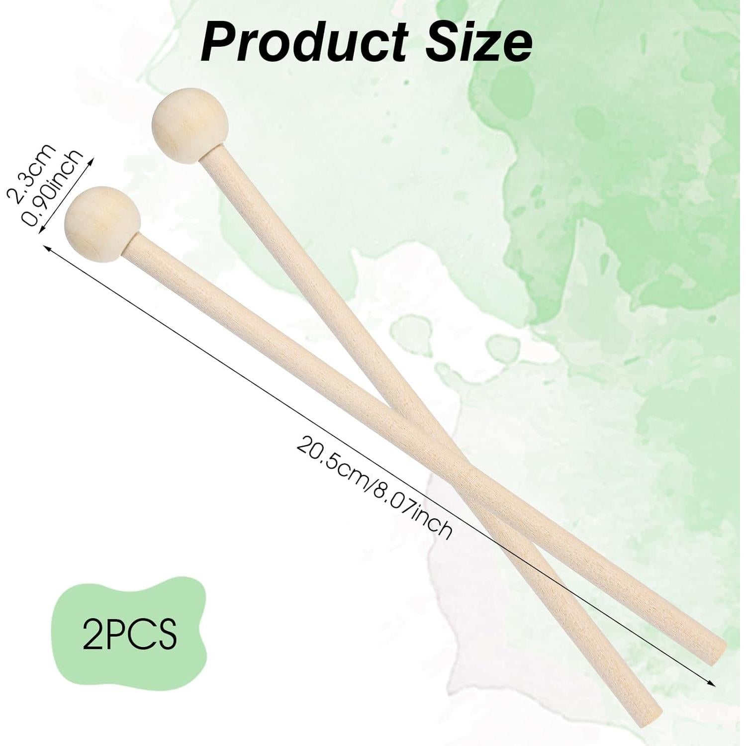 Mallets de Madera para Xilófono 20.32 cm - 2 Piezas