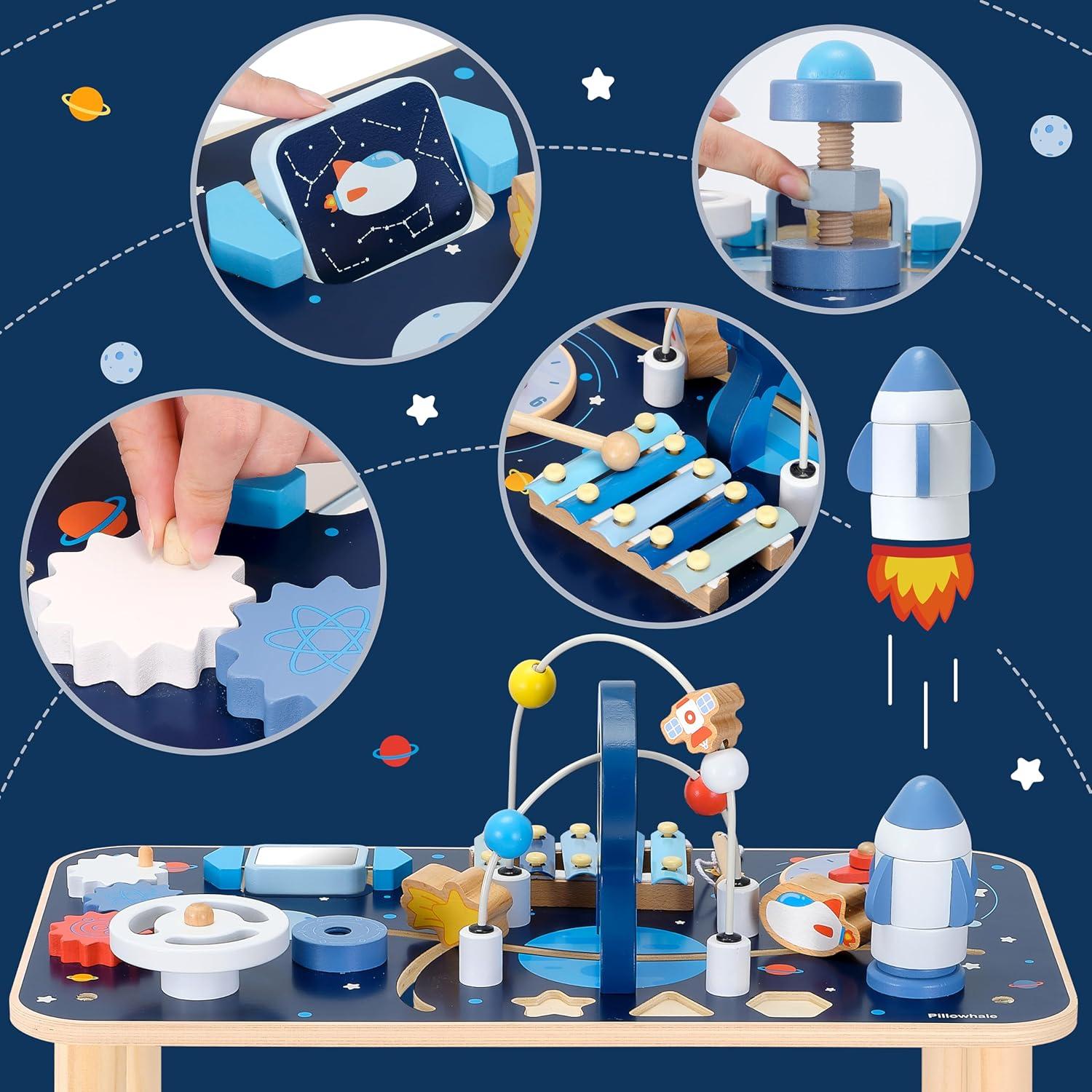 Mesa de Actividades Montessori Pillowhale 10 en 1 para Niños