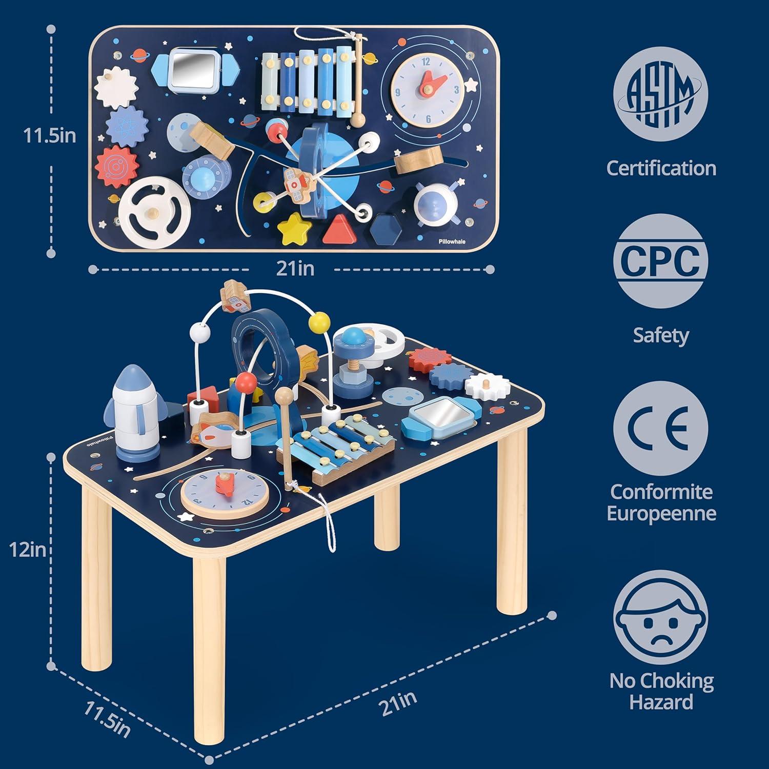 Mesa de Actividades Montessori Pillowhale 10 en 1 para Niños