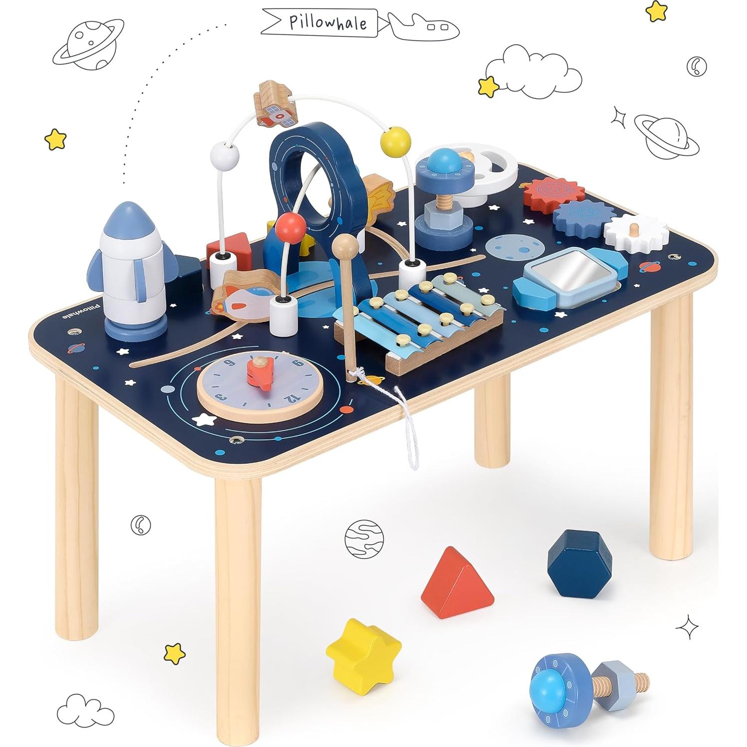 Mesa de Actividades Montessori Pillowhale 10 en 1 para Niños