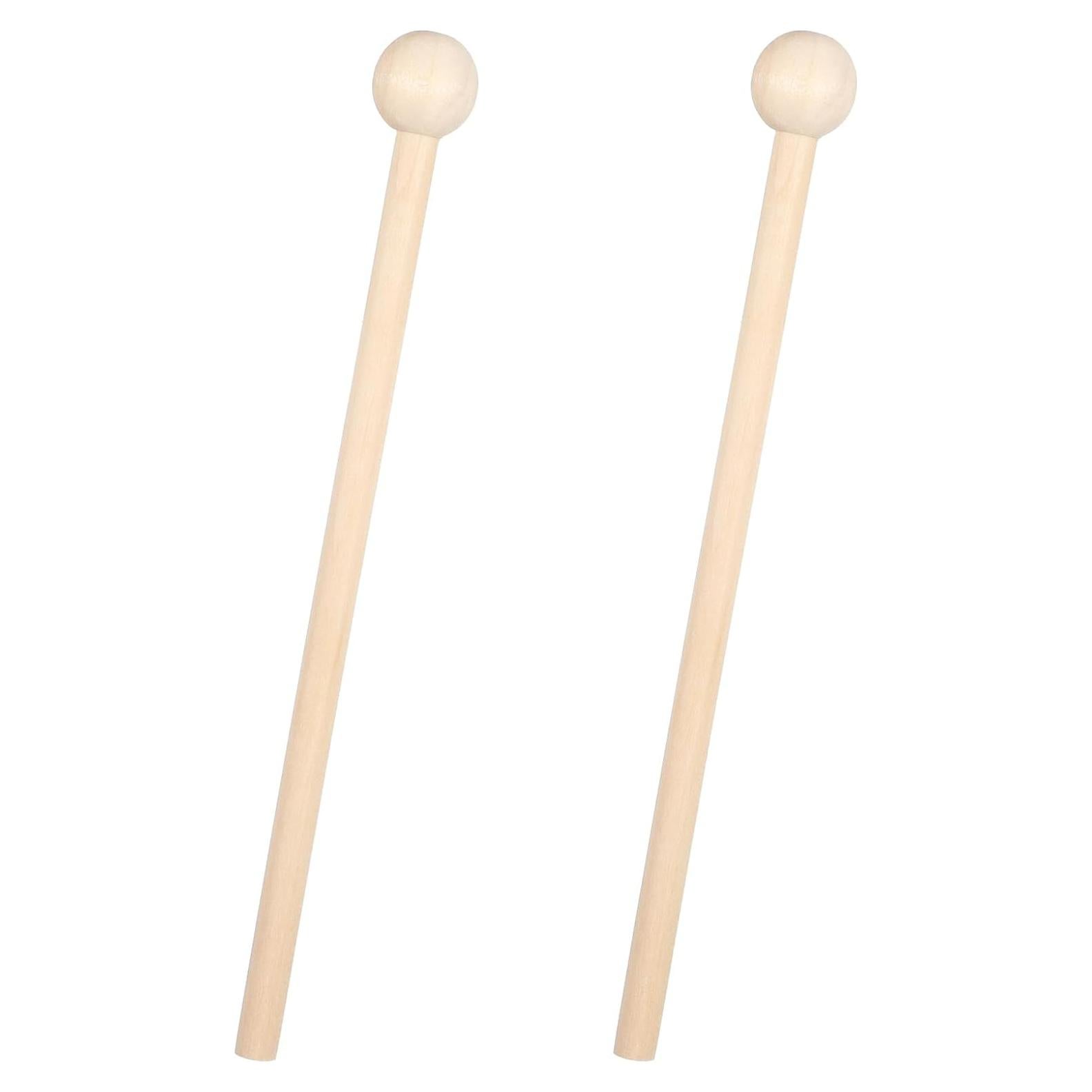 Mallets de Percusión de Madera Haya 19 cm - 2 Piezas