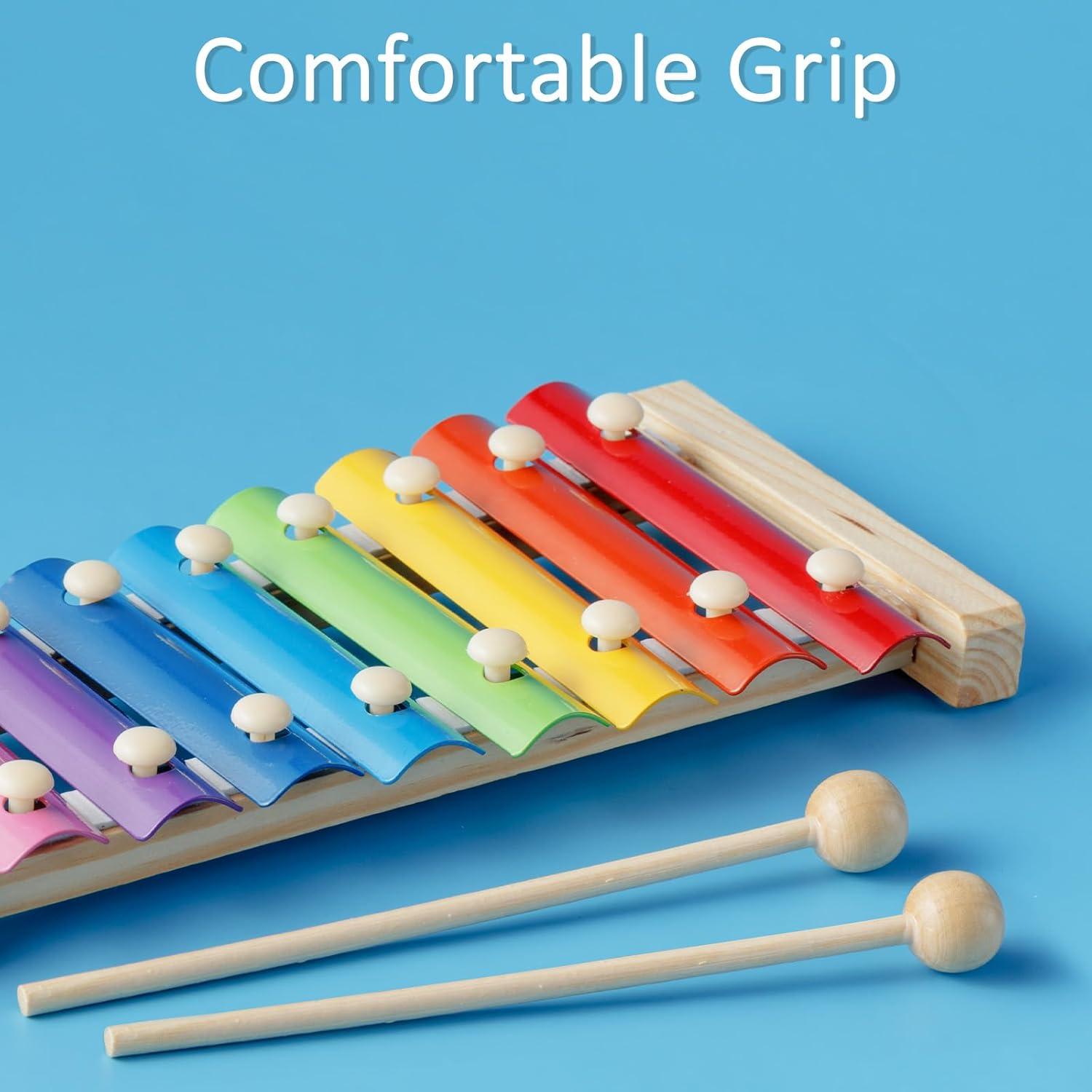 Mallets de Percusión de Madera Haya 19 cm - 2 Piezas