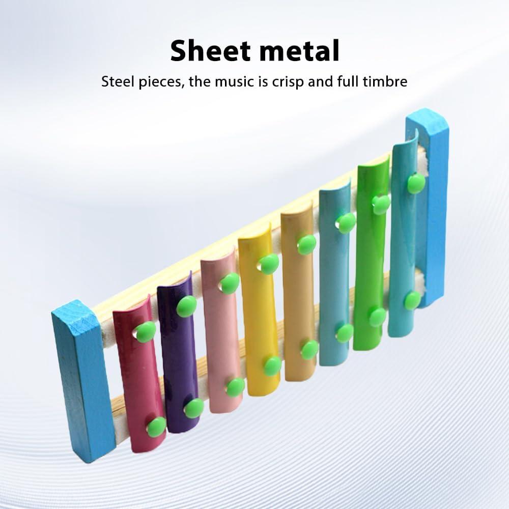 Xilófono de Madera 8 Notas Btuty con 2 Mallets Colorido