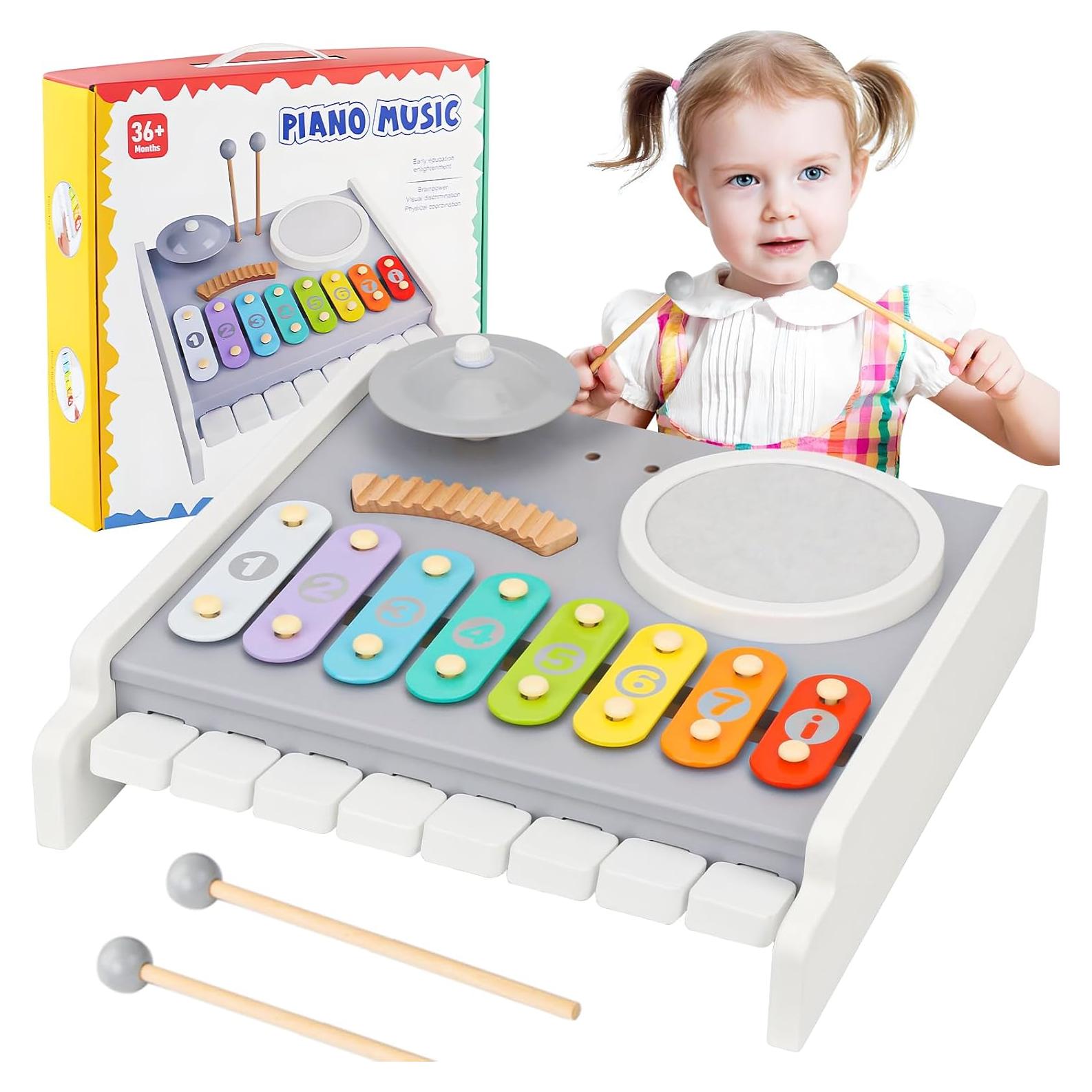 Instrumentos Musicales 5-en-1 Keamaidy para Niños 1-8 Años