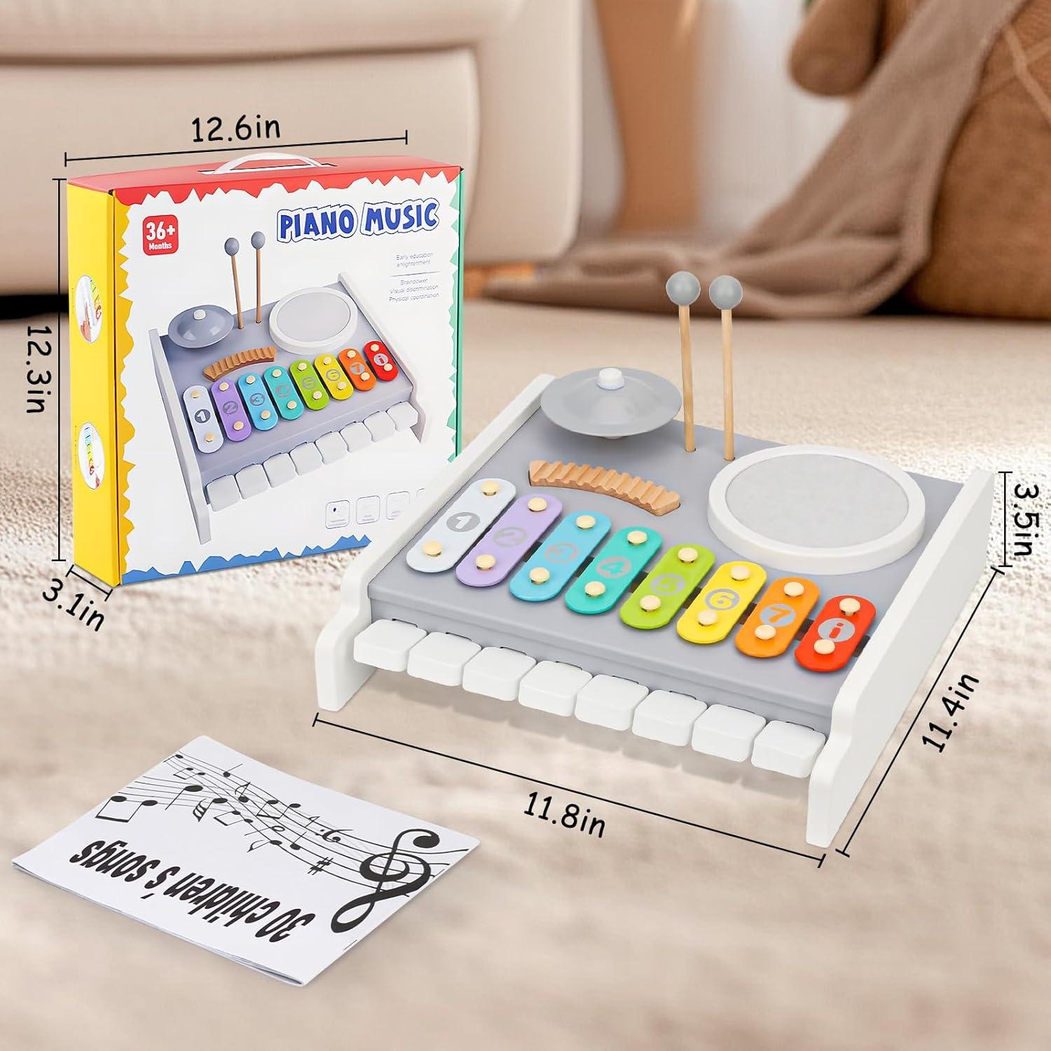 Instrumentos Musicales 5-en-1 Keamaidy para Niños 1-8 Años