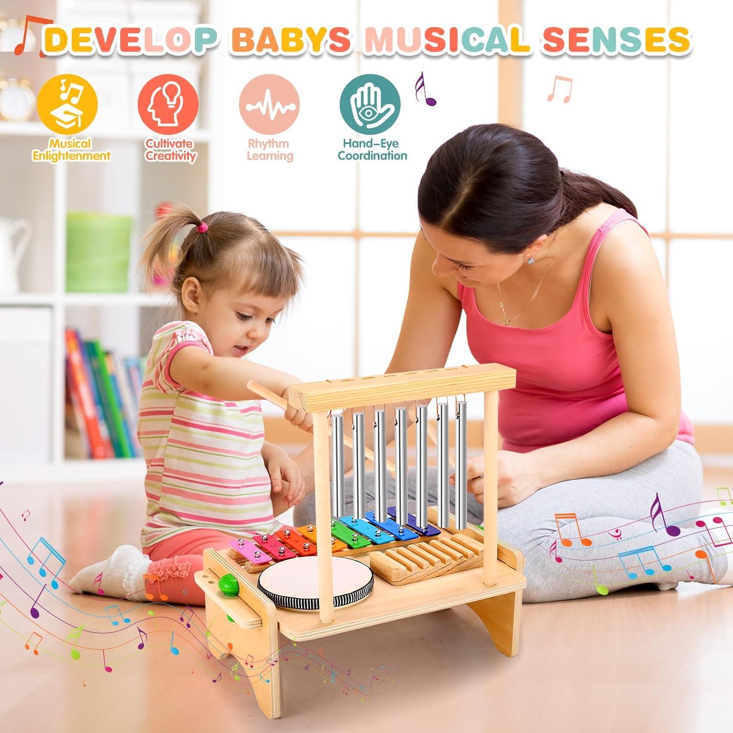Juego de Batería Musical Mduvoz para Niños 3-7 Años