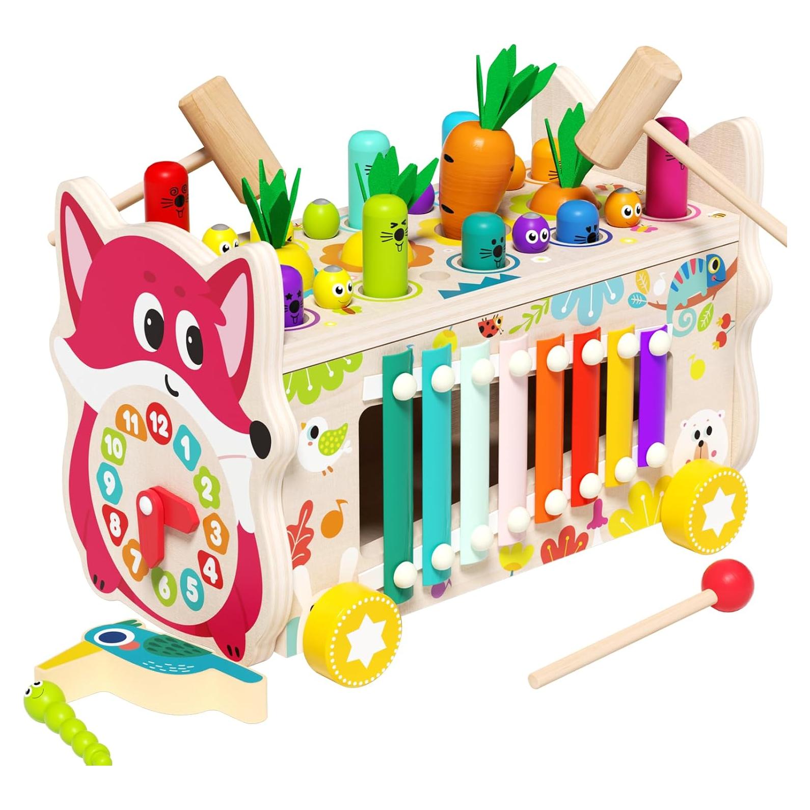 Juguete Montessori 8 en 1 Edutree para Niños 1-3 Años