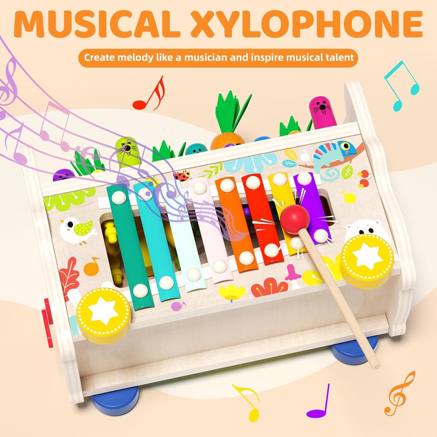 Juguete Montessori 8 en 1 Edutree para Niños 1-3 Años