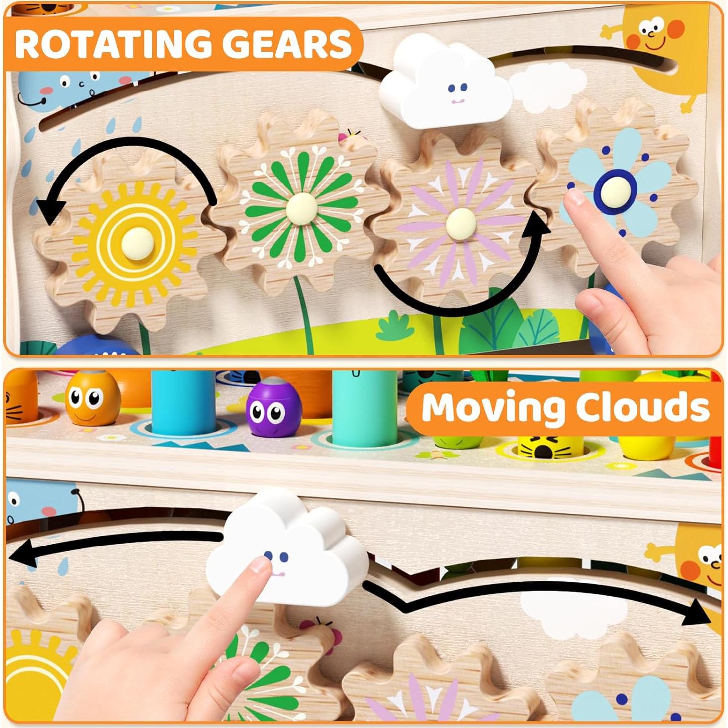 Juguete Montessori 8 en 1 Edutree para Niños 1-3 Años