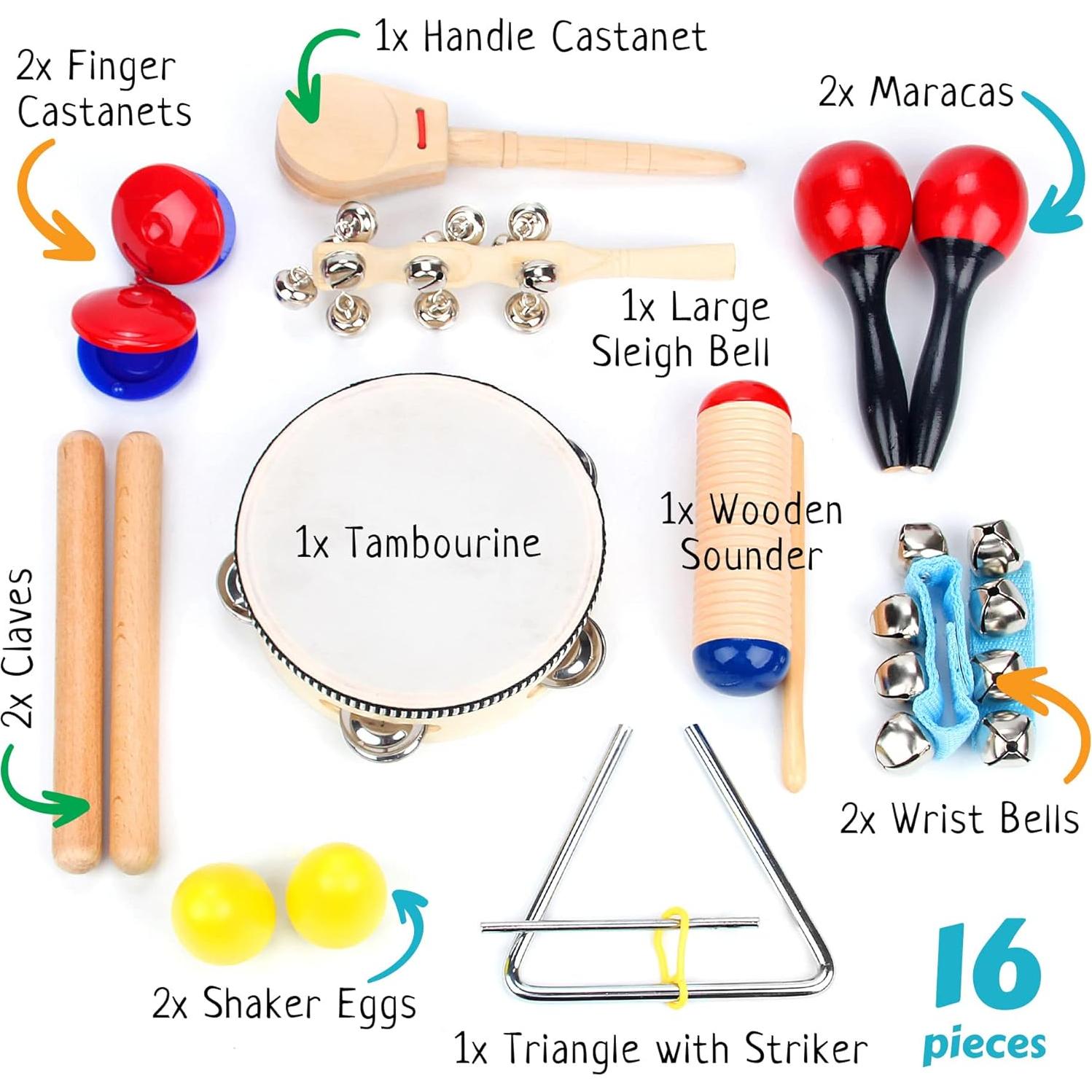 Set de Instrumentos Musicales y Rompecabezas Montessori