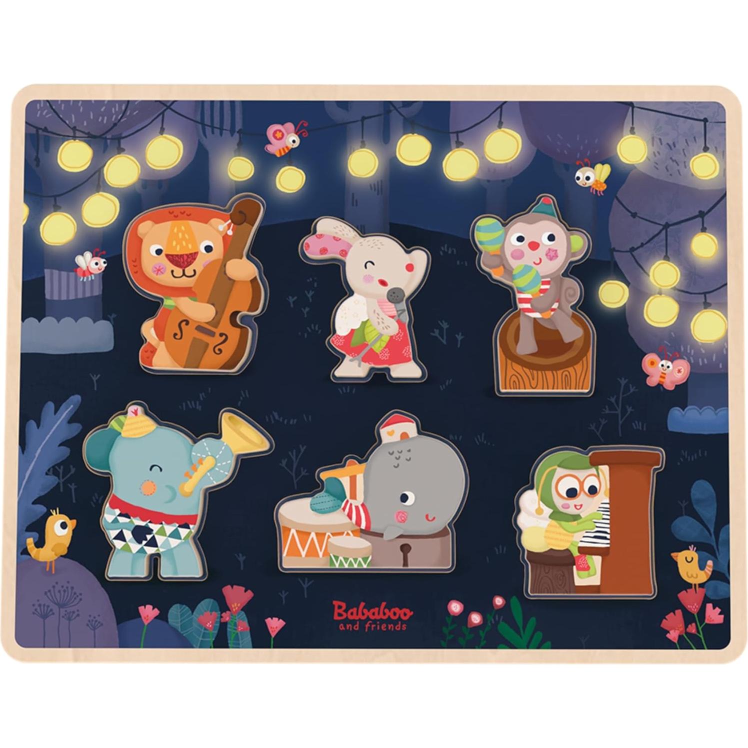 Rompecabezas de Madera Bababoo y Amigos 7 Piezas 27.94x22.86cm