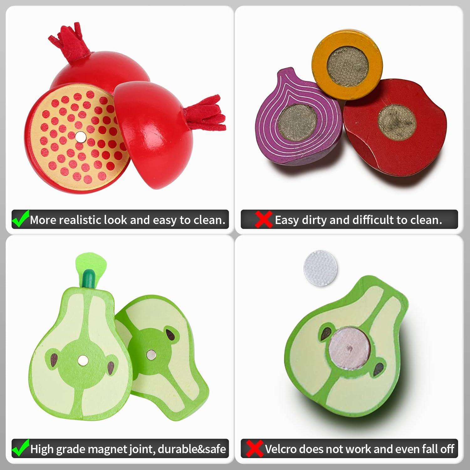 Set de Comida de Madera CARLORBO - 9 Frutas Cortables para Niños