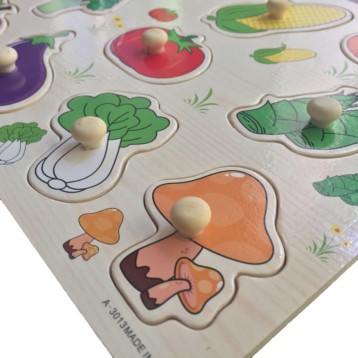 Rompecabezas de Madera Muxihosn Frutas y Verduras 30.2x23.4cm