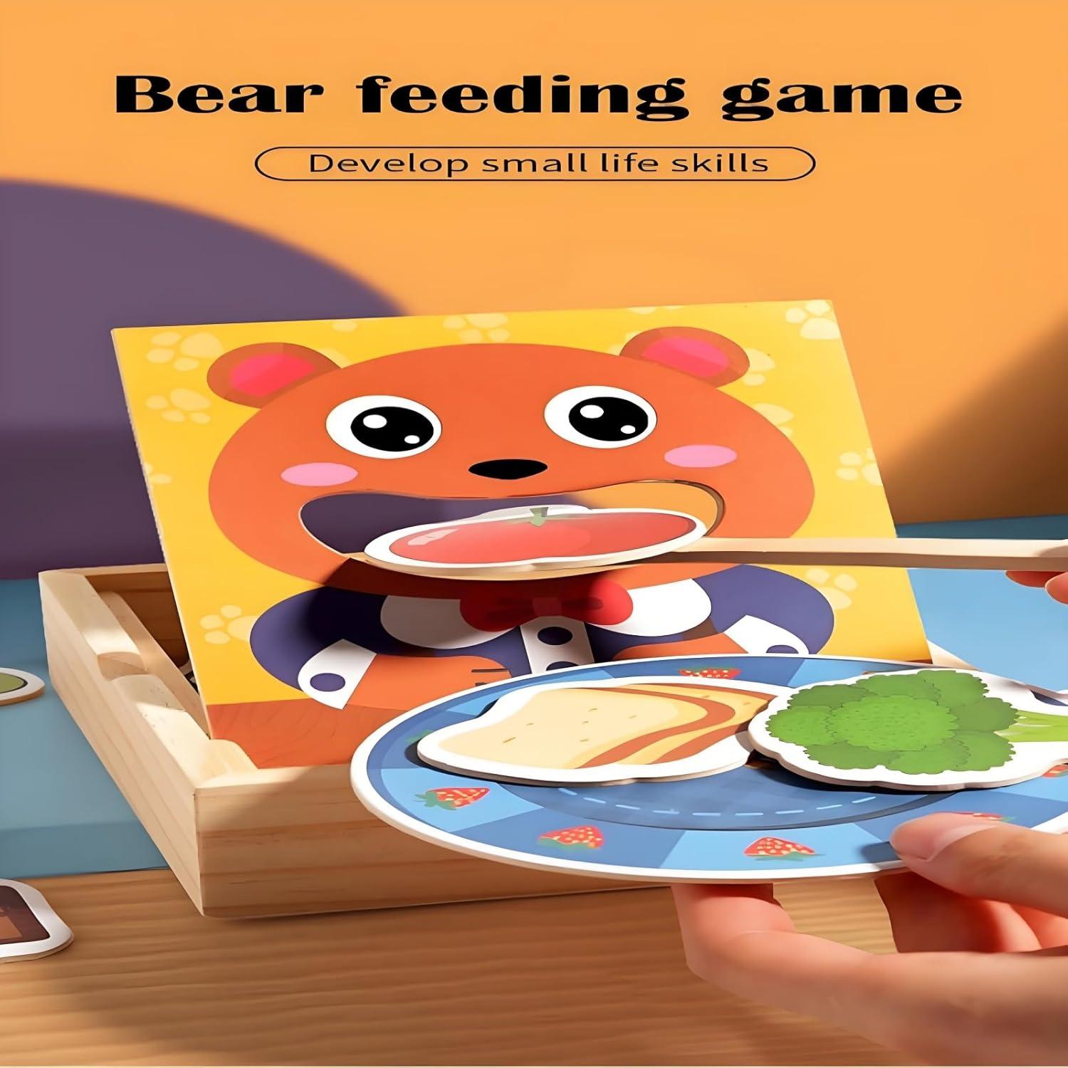 Set de Comida de Juego Montessori YECHISY - Juguete de Madera 30 Piezas