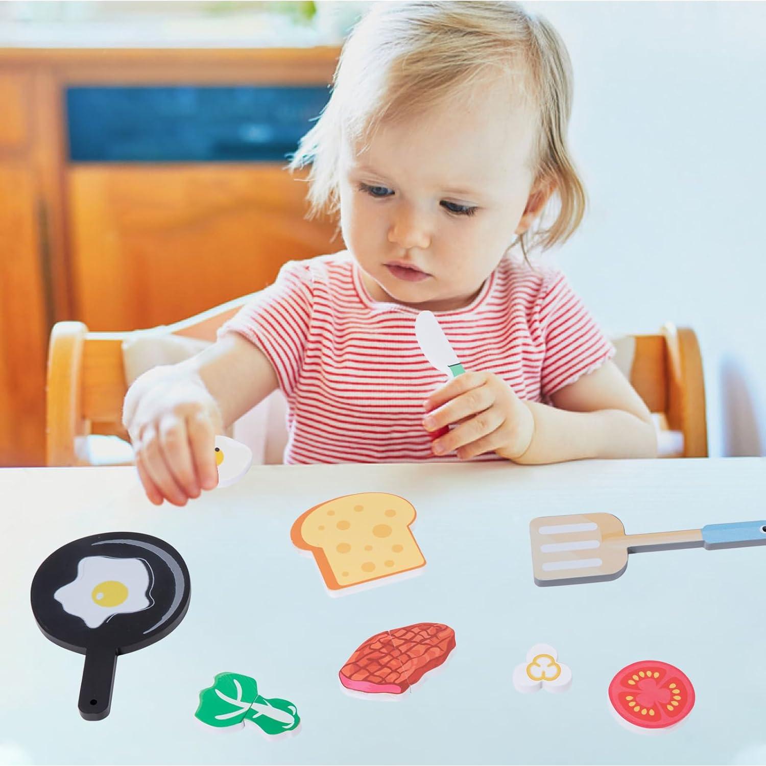 Rompecabezas de Madera Adena Montessori Comida Falsa 0.71 kg