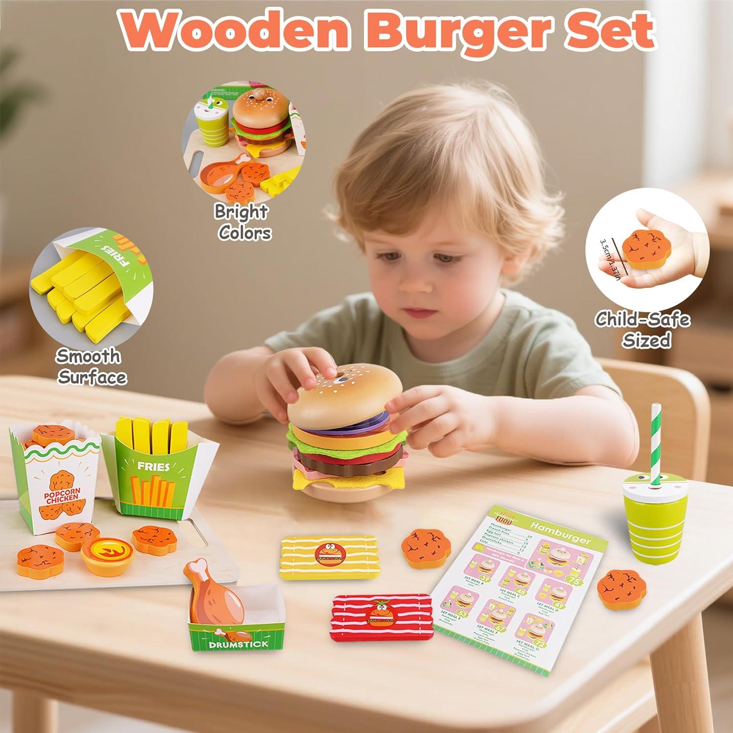 Set de Comida de Juego Montessori Melofaver 15.5x23 cm