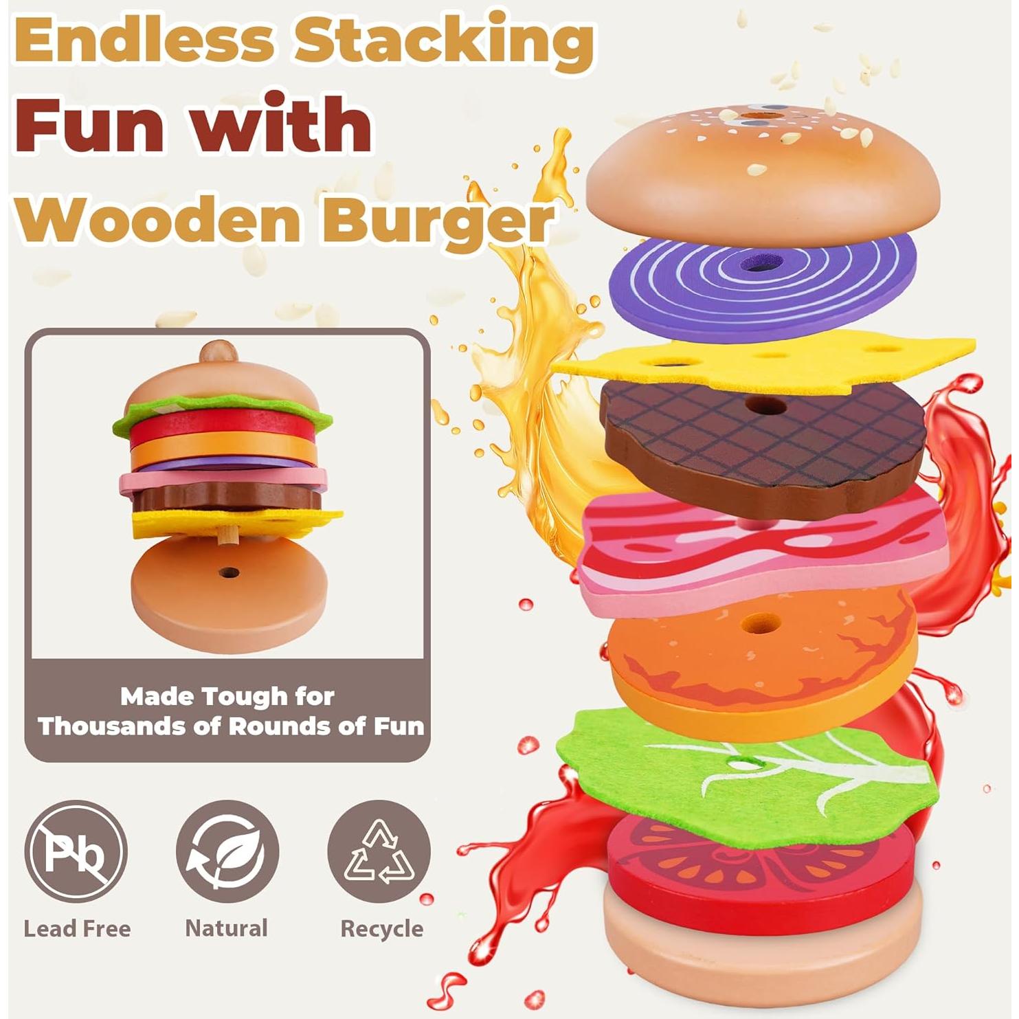 Set de Comida de Juego Montessori Melofaver 15.5x23 cm