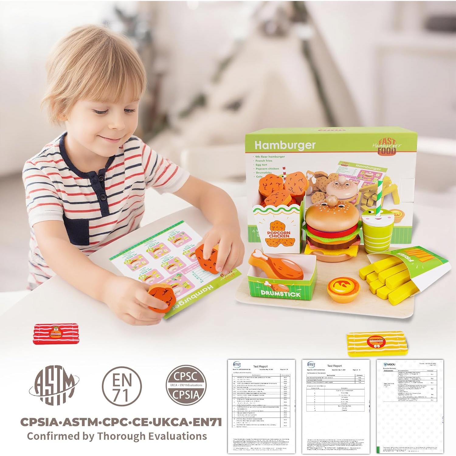 Set de Comida de Juego Montessori Melofaver 15.5x23 cm
