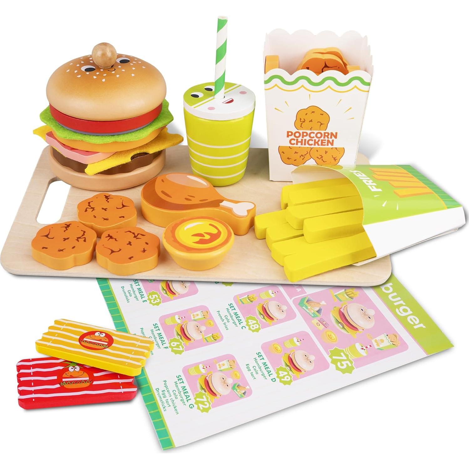 Set de Comida de Juego Montessori Melofaver 15.5x23 cm