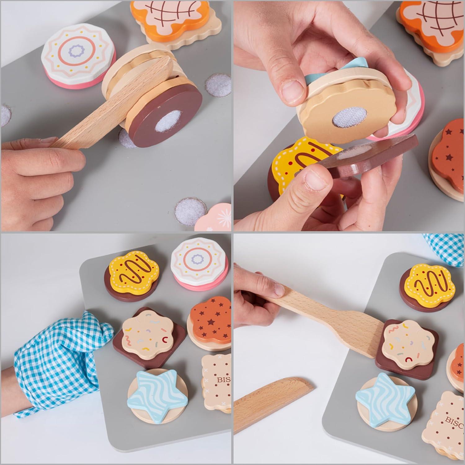 Juego de Cocina de Galletas de Madera Mont Pleasant 28 Piezas