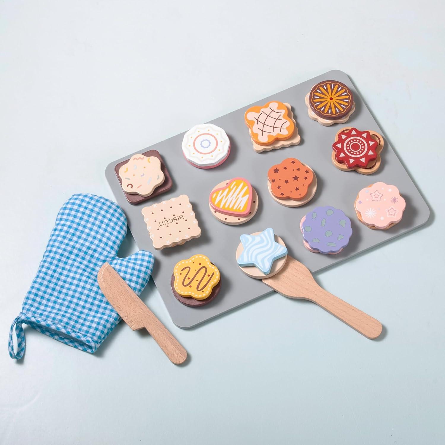 Juego de Cocina de Galletas de Madera Mont Pleasant 28 Piezas