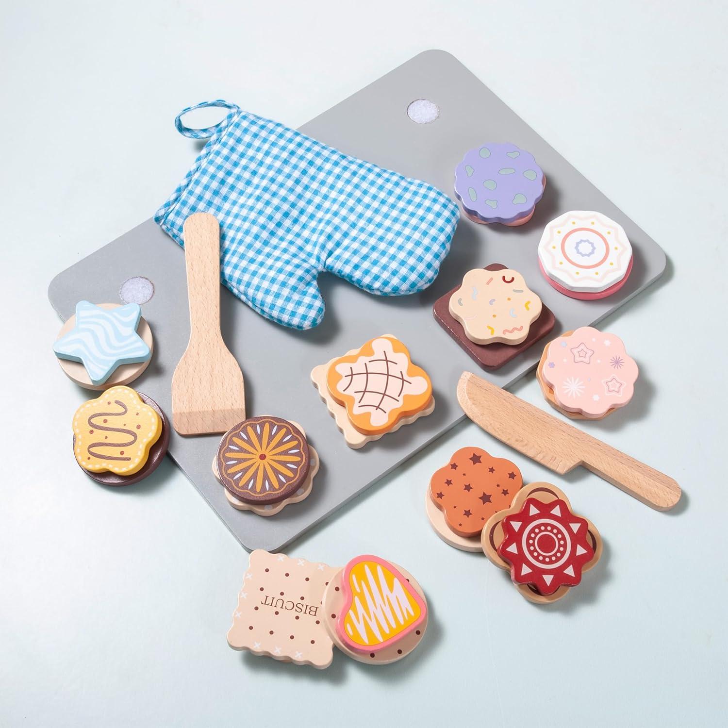 Juego de Cocina de Galletas de Madera Mont Pleasant 28 Piezas