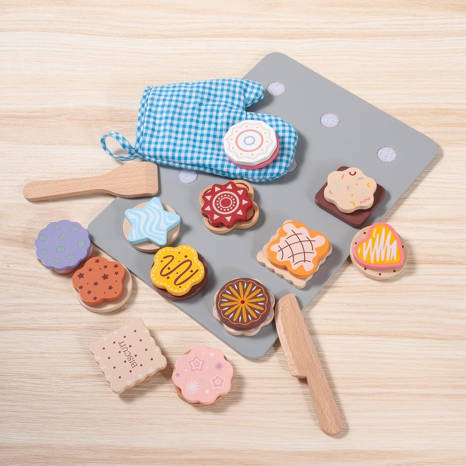 Juego de Cocina de Galletas de Madera Mont Pleasant 28 Piezas