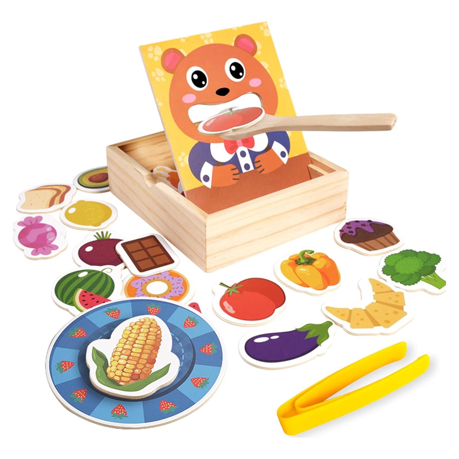 Juguete de Alimentación de Madera Montessori Bayuxacn 30 Piezas