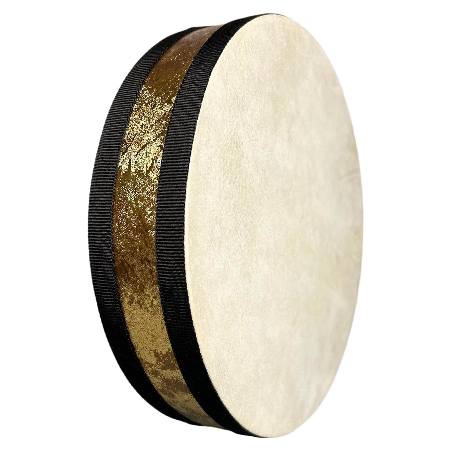 Tambor Oceánico TAOSKNE 25 cm Piel de Cabra Madera Natural