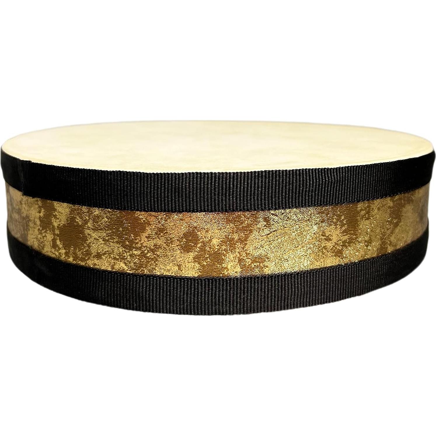 Tambor Oceánico TAOSKNE 25 cm Piel de Cabra Madera Natural