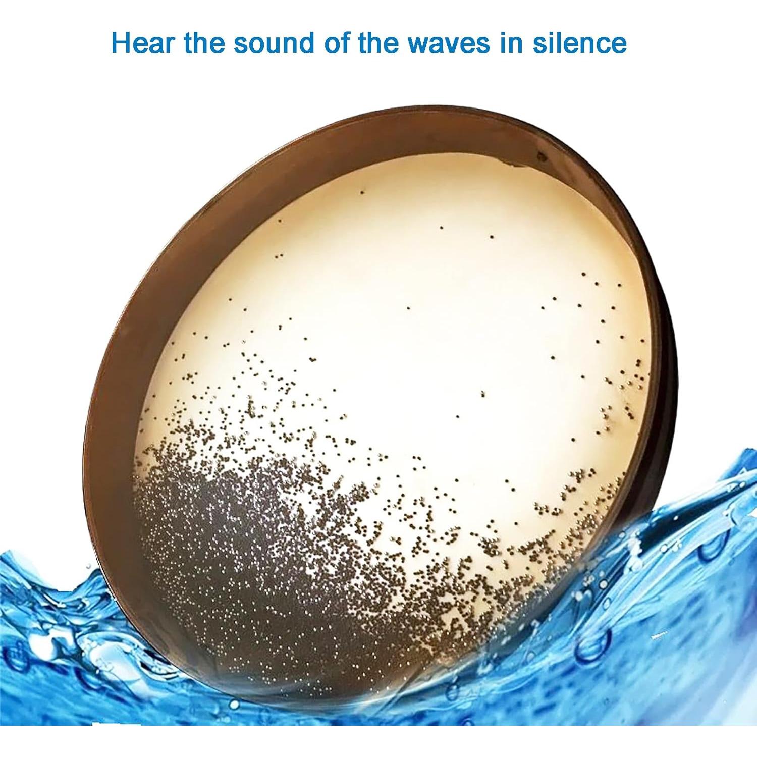 Tambor Oceánico TAOSKNE 25 cm Piel de Cabra Madera Natural