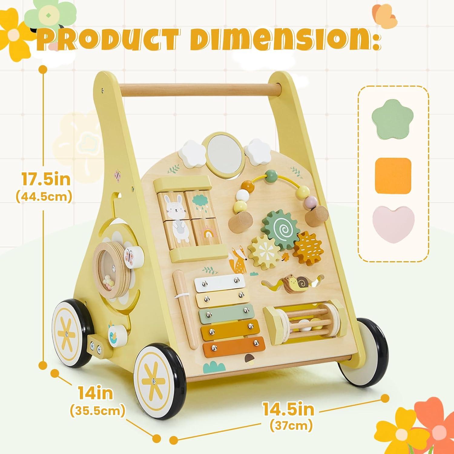 Andador de Madera labebe para Bebés con Centro de Actividades
