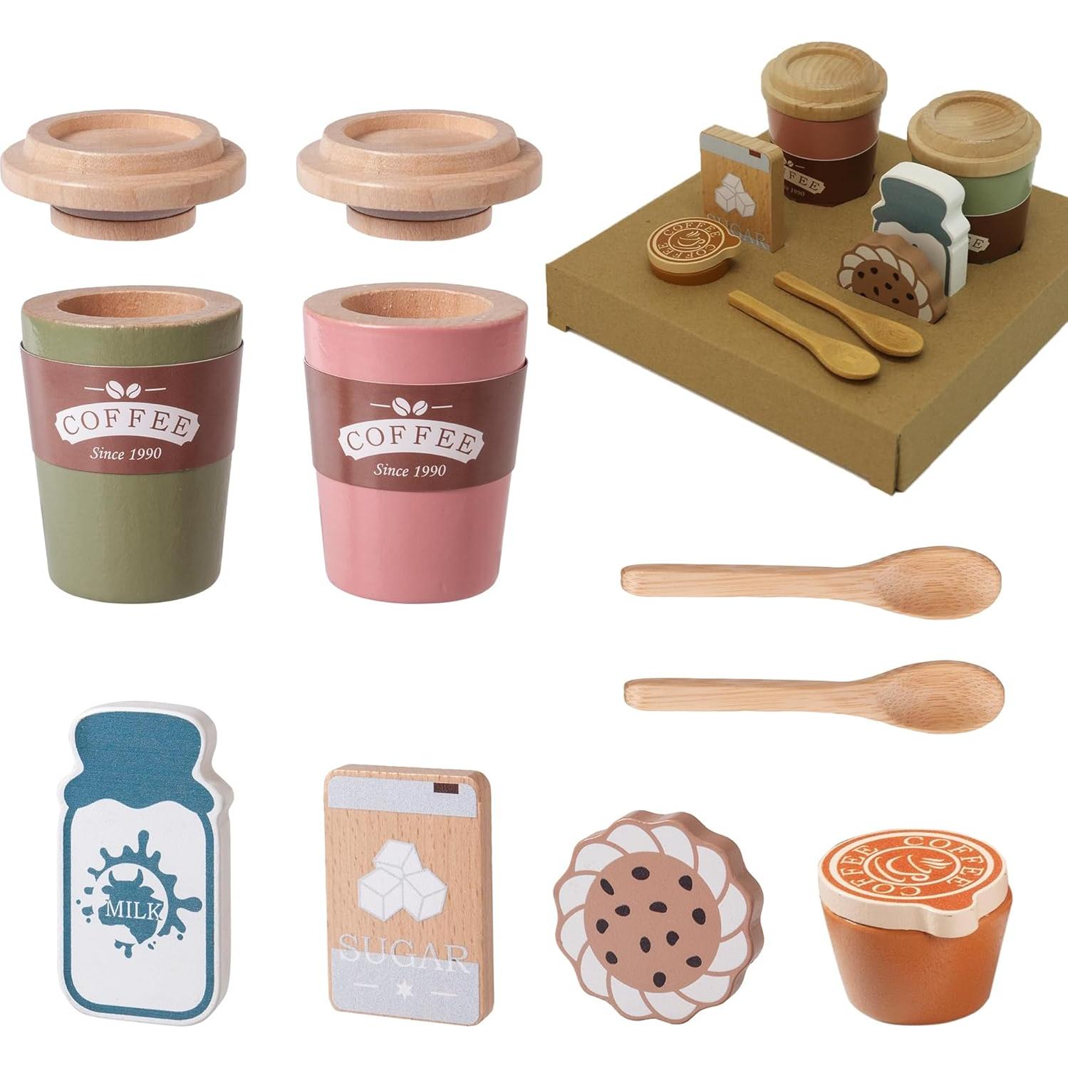 Juego de Café Montessori de Madera MONT PLEASANT para Niños