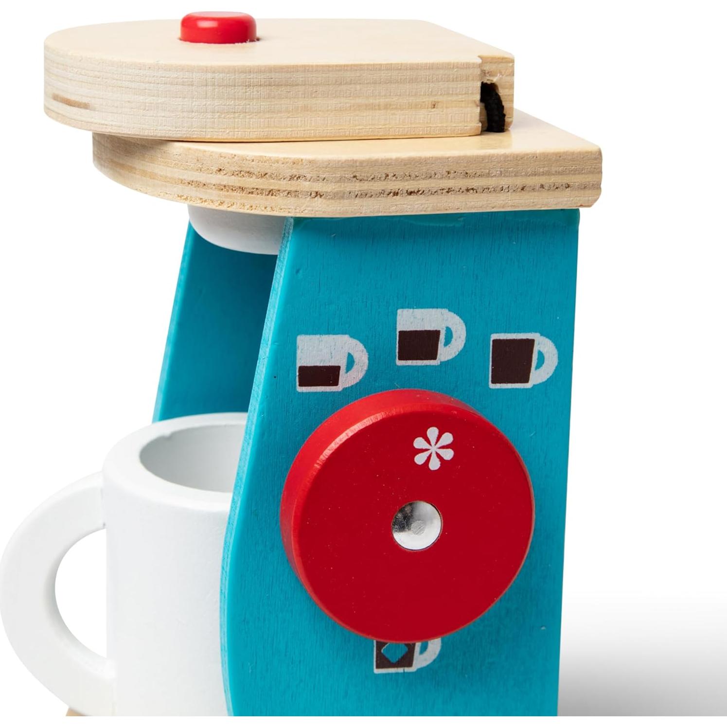 Set de Cafetera de Madera Melissa & Doug 11 Piezas Juego Infantil