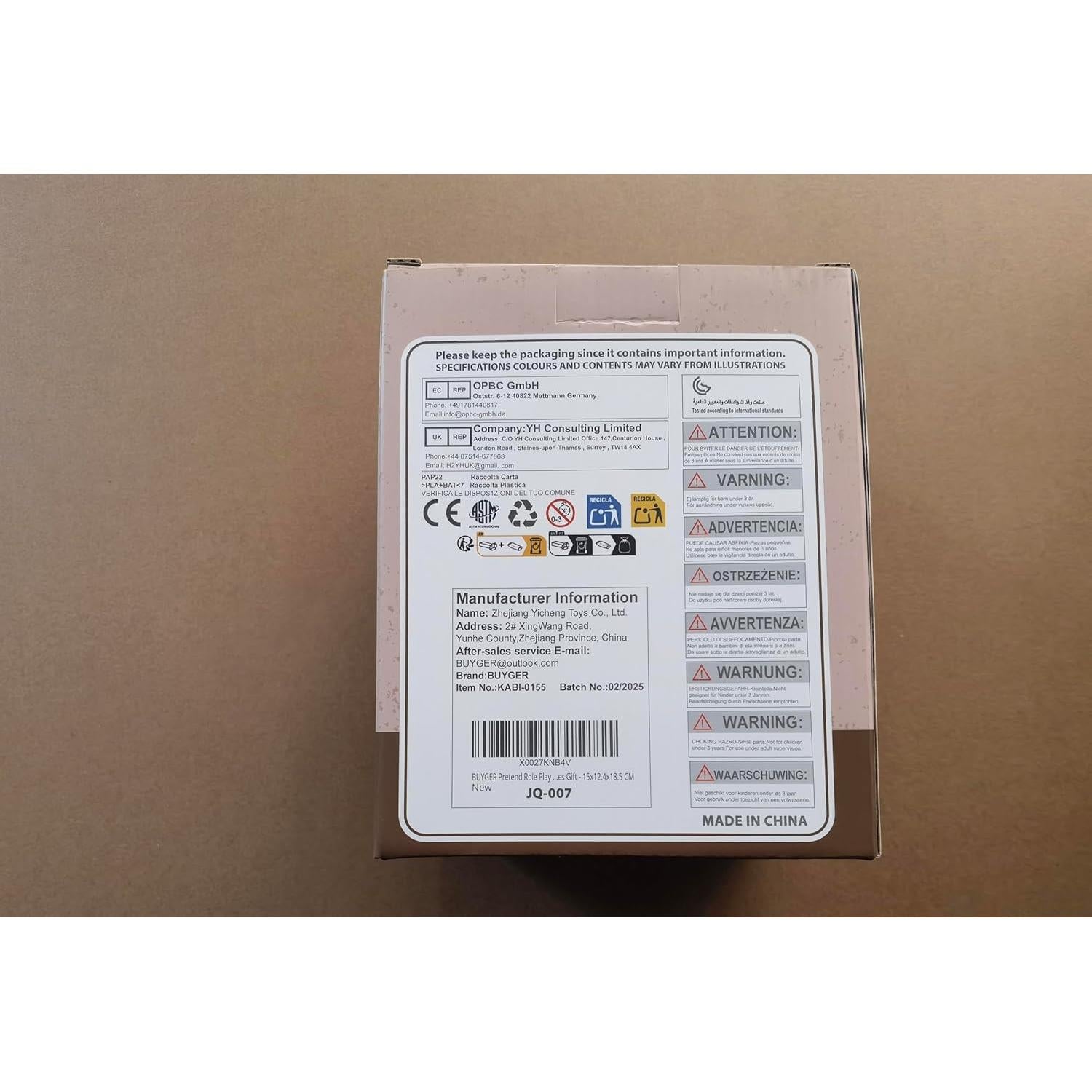 Juguete de Cafetera de Madera BUYGER para Niños 3+ Años