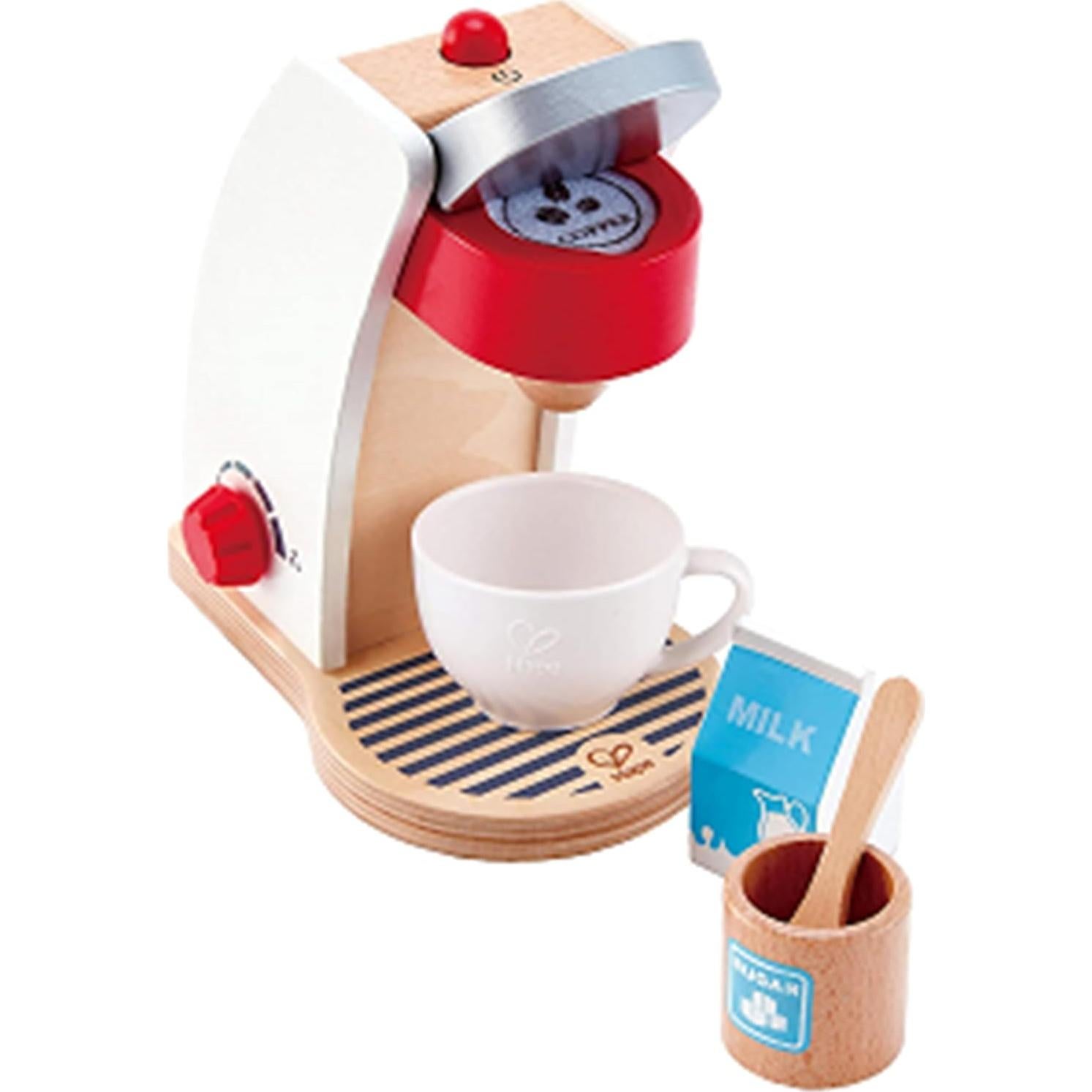Juego de Cocina de Café Hape de Madera 6 Piezas para Niños