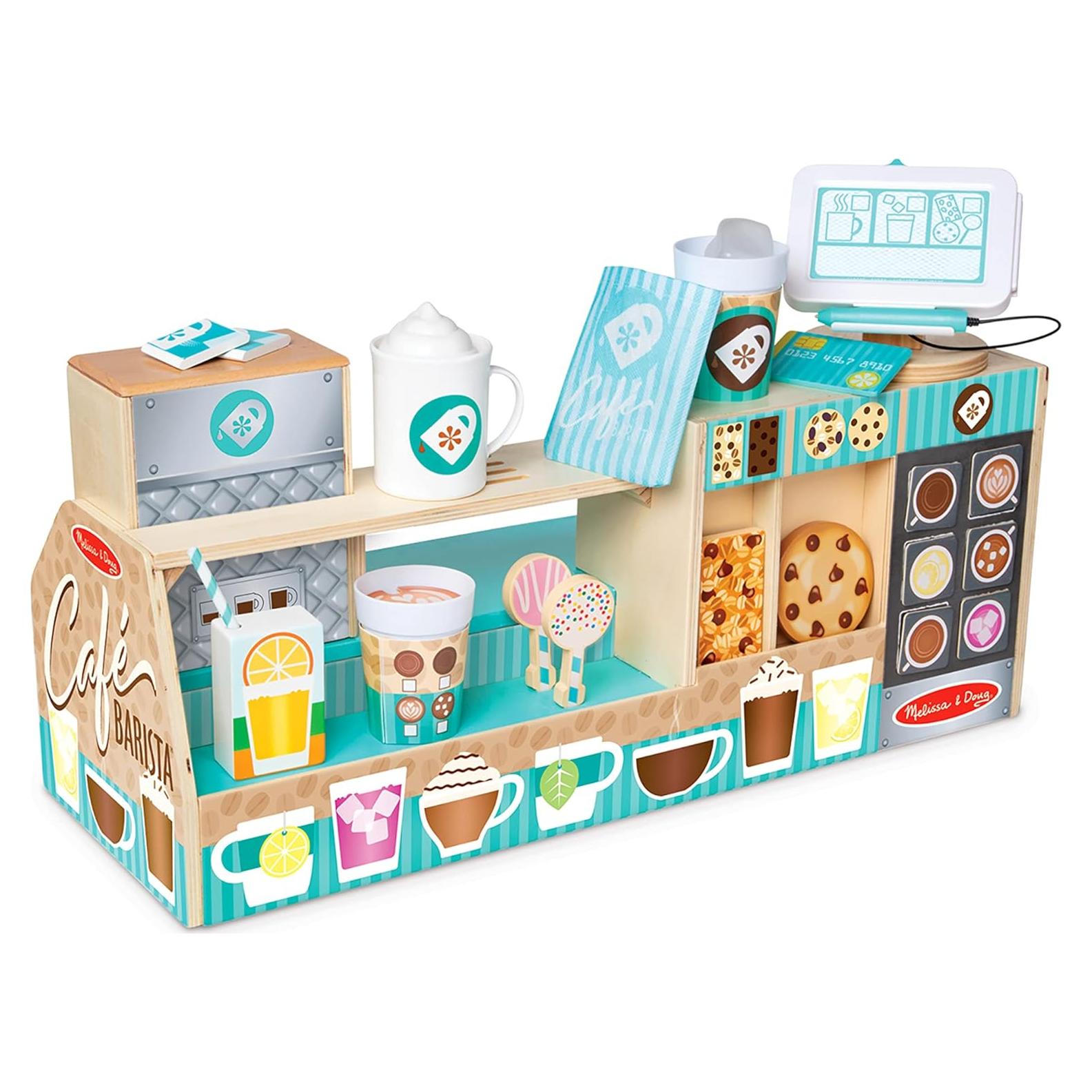 Cafetería de Madera Melissa & Doug 35 Piezas - Juego de Rol