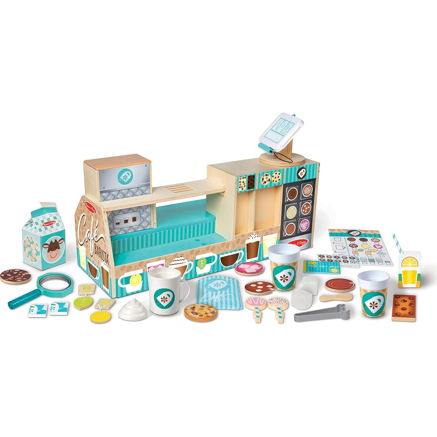 Cafetería de Madera Melissa & Doug 35 Piezas - Juego de Rol