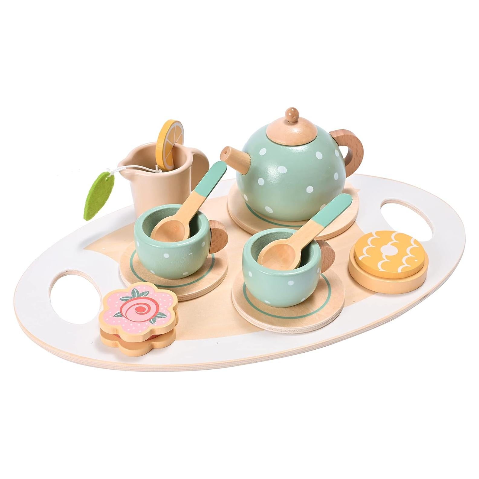 Juego de té de madera 15 piezas MONT PLEASANT para niños