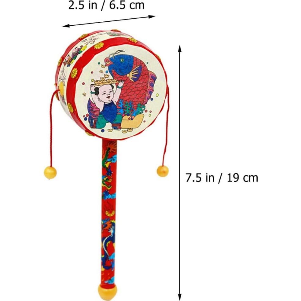 Tambor de Madera para Bebés Toddmomy 19x6 cm Juguete Sensorial