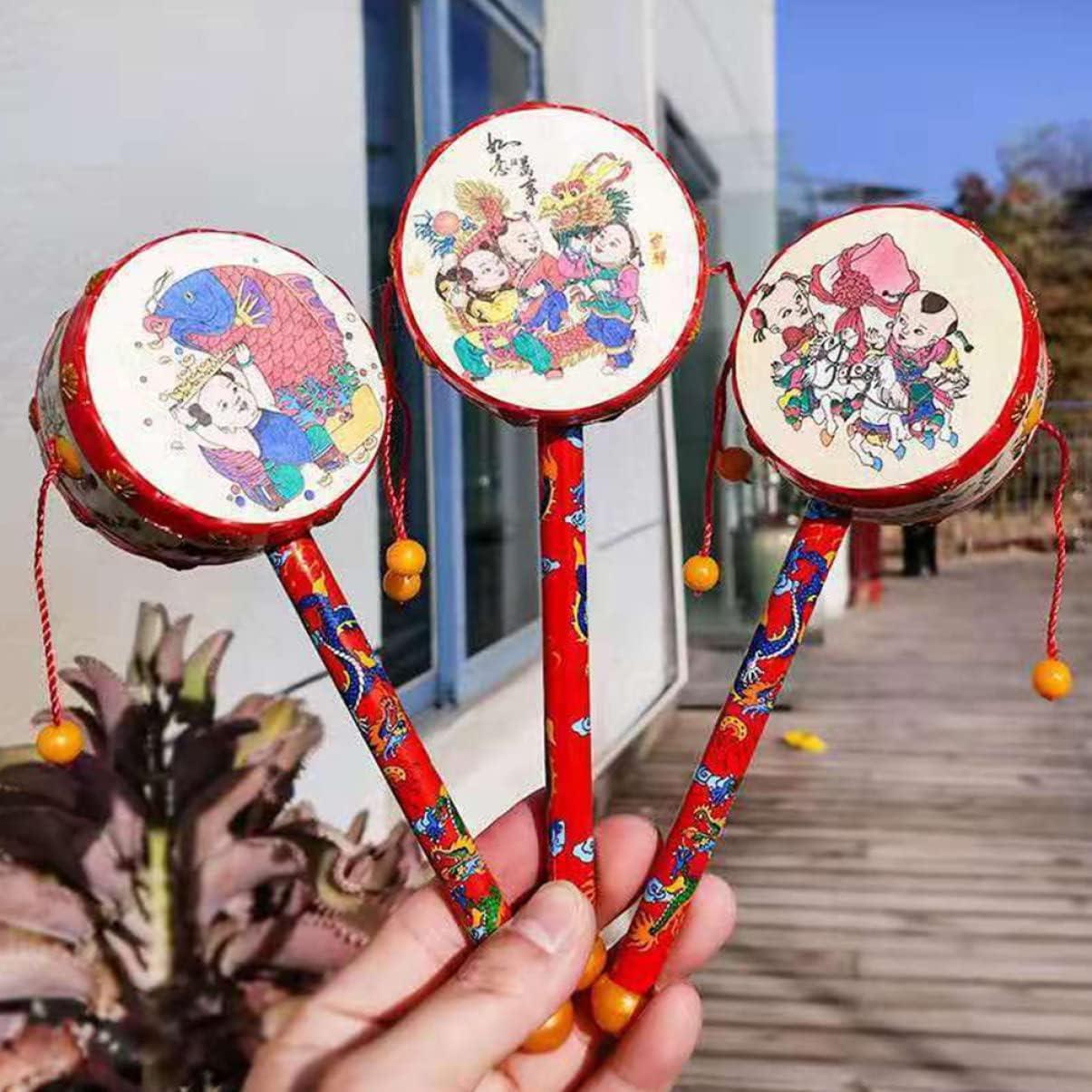 Tambor de Madera para Bebés Toddmomy 19x6 cm Juguete Sensorial