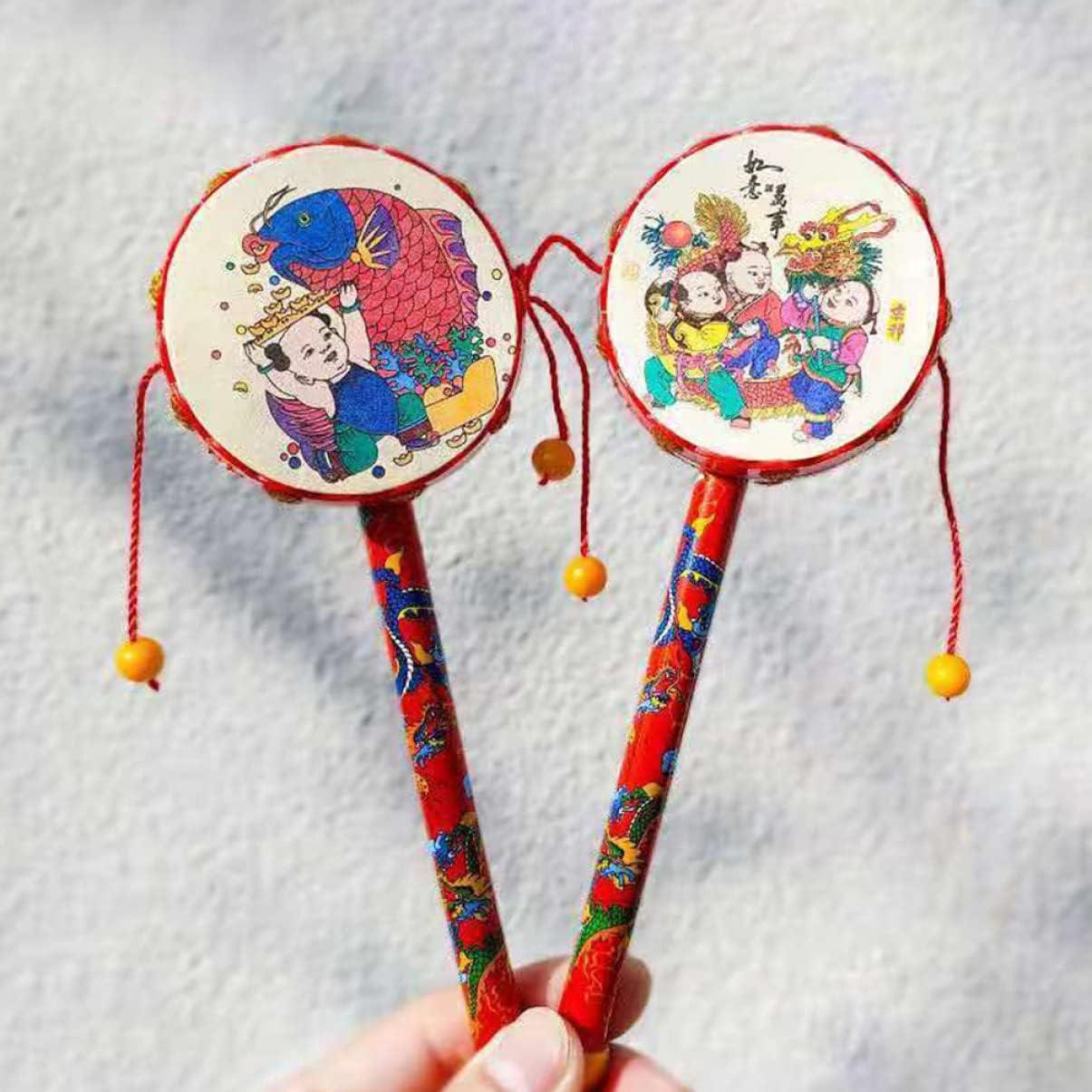 Tambor de Madera para Bebés Toddmomy 19x6 cm Juguete Sensorial